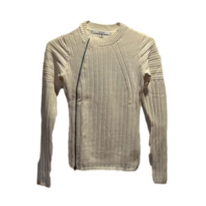 Vintage Guess Los Angeles Cream Sweater/Cardigan with Full Side Zipper  …